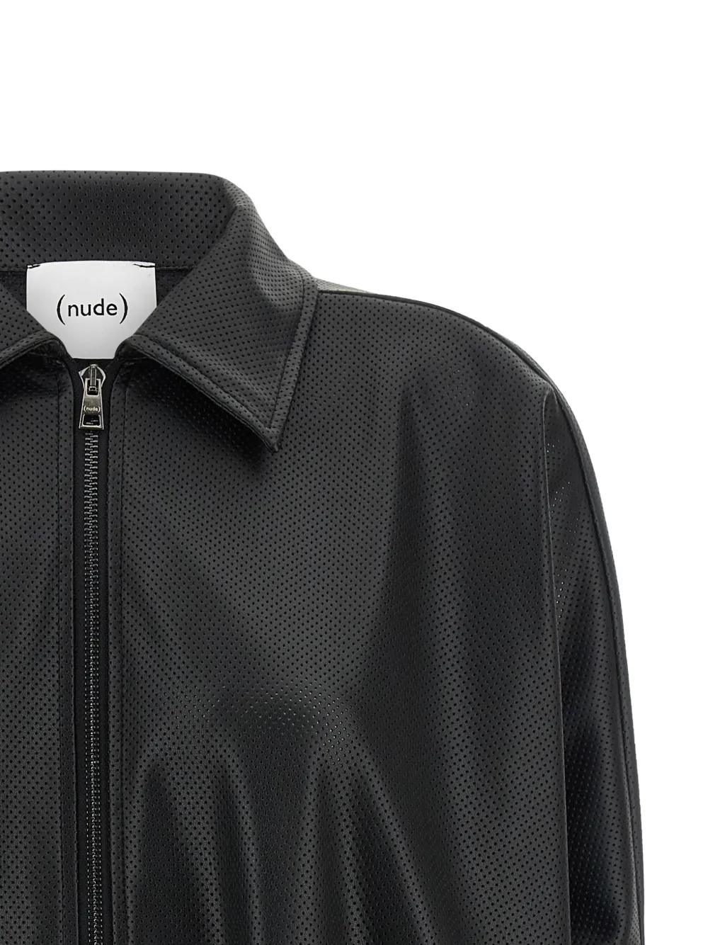  Nude Openwork Zip-up Jacket - Black 