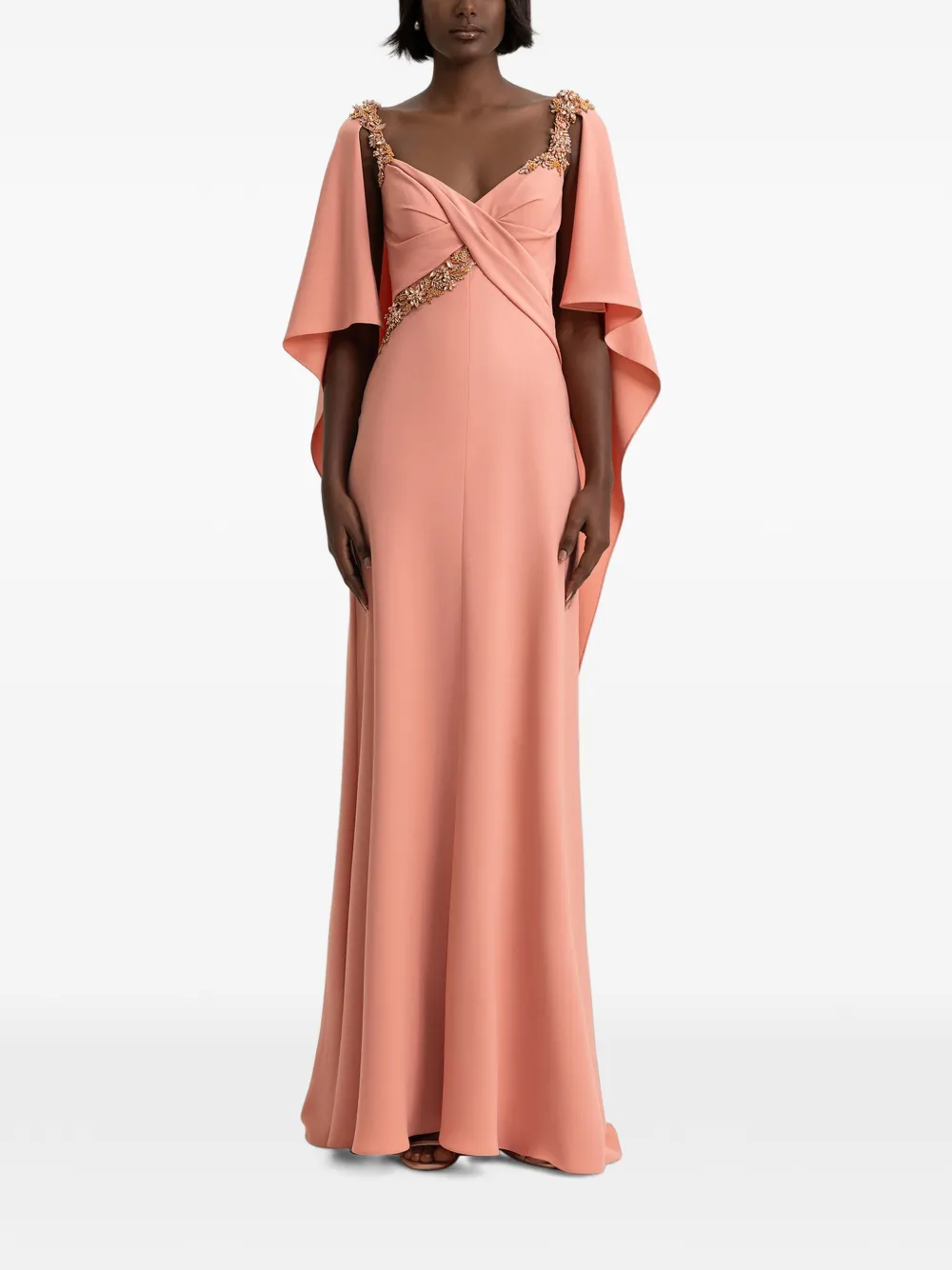 Gemy Maalouf Maxi-jurk met kralenbandjes Roze