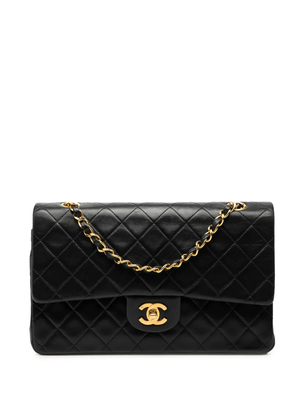 CHANEL Pre-Owned 1996-1997 Medium Classic Lambskin Double Flap shoulder bag - Nero