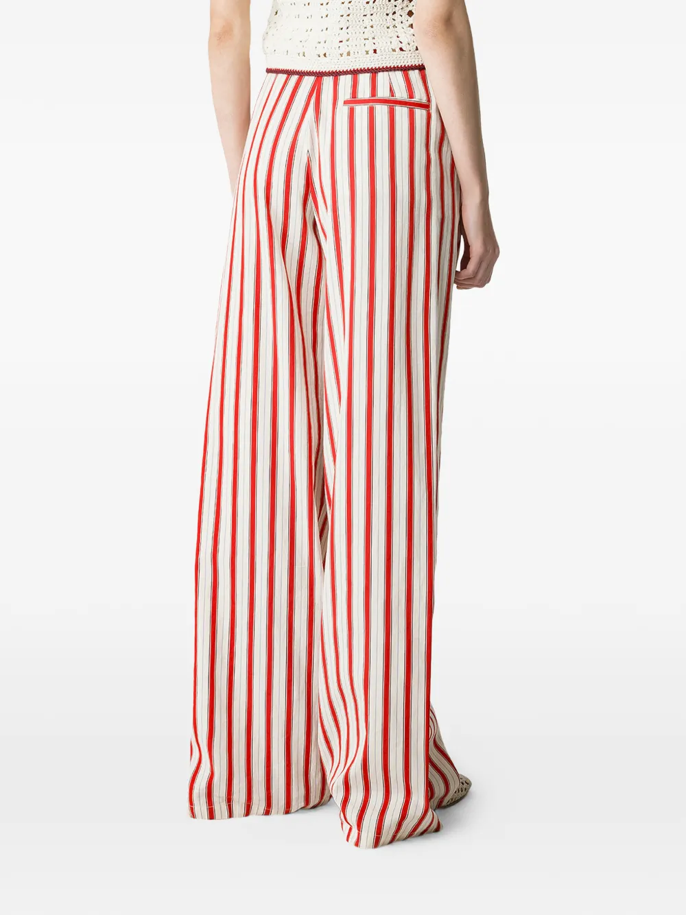  Forte Forte Striped Trousers - White 