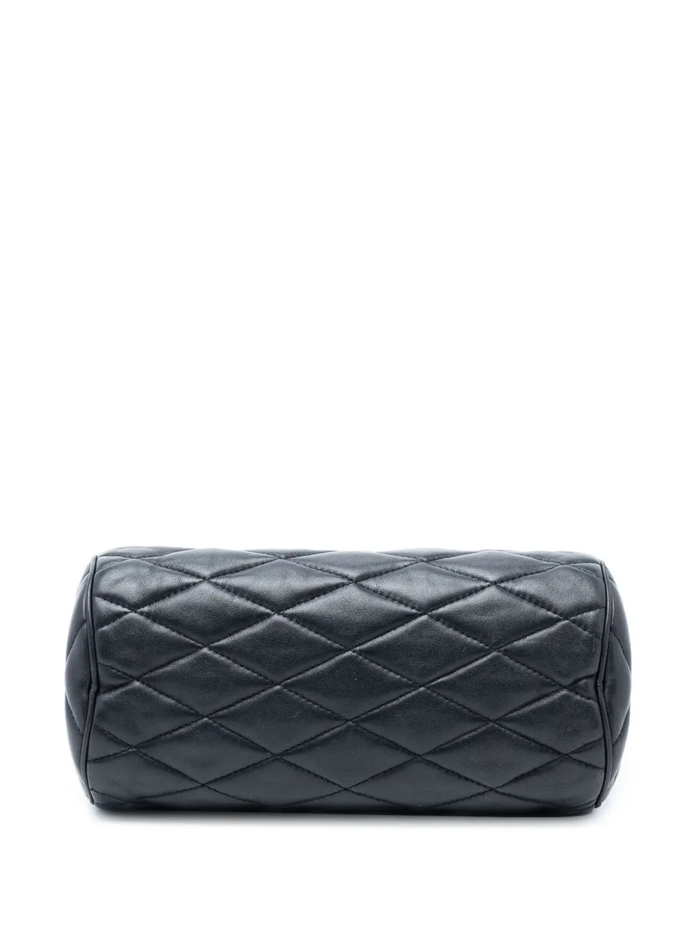2023 Small Quilted Lambskin Sade Tube Bag Shoulder Bag