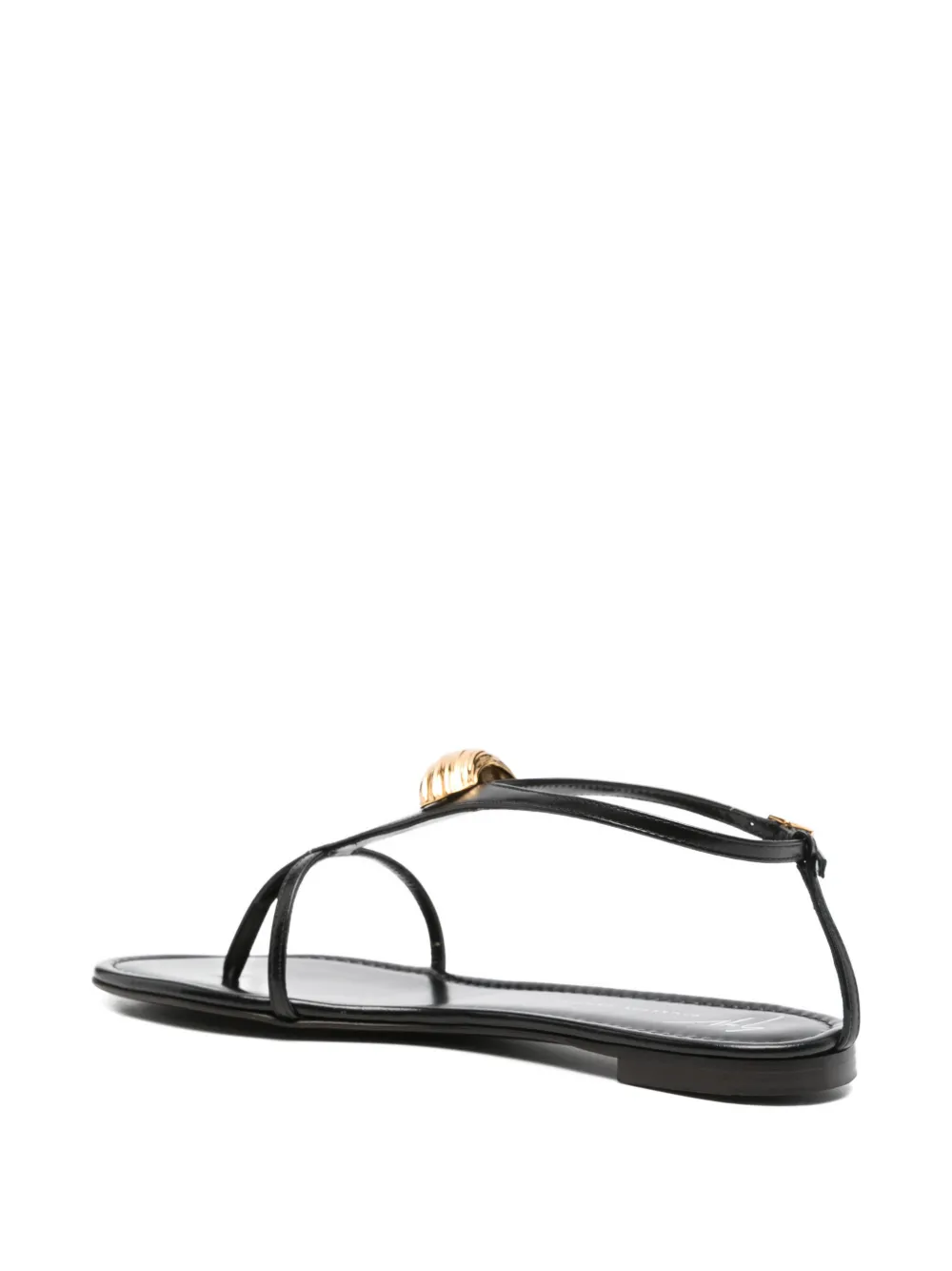 Giuseppe Zanotti hardware-embellished sandals Zwart