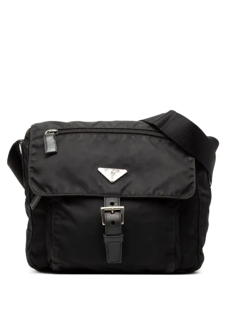 Prada Pre-Owned 2013-2025 Tessuto Zip Buckle Messenger Bag crossbody bag