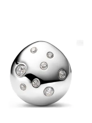 Maria Black Flynn Popcorn Huggie Earring | Silver | FARFETCH MY
