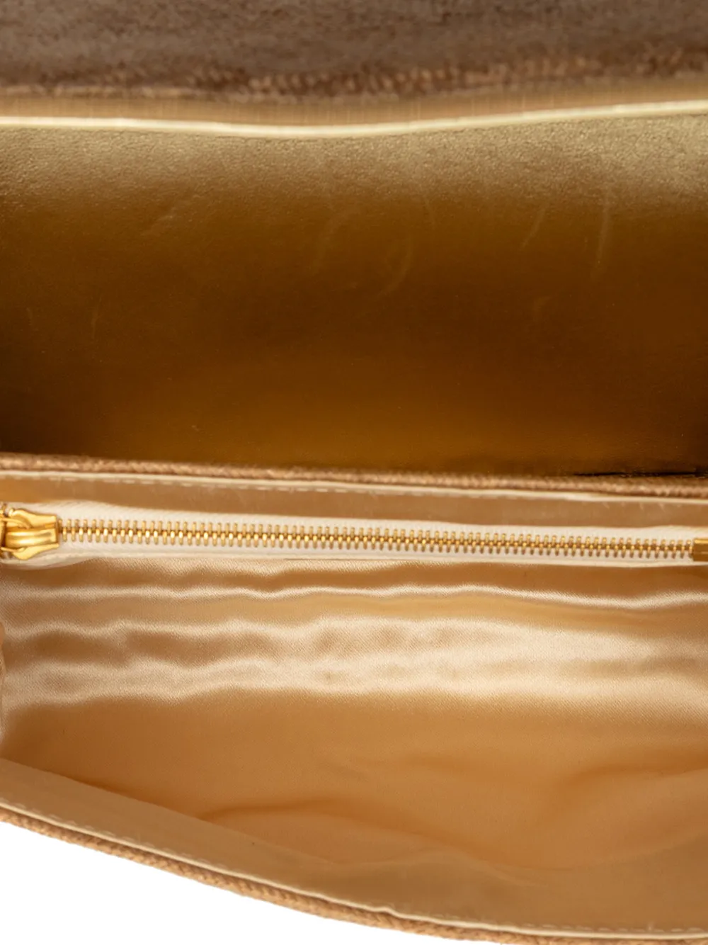 20th Century Metallic Raffia Intrecciato Shoulder Bag