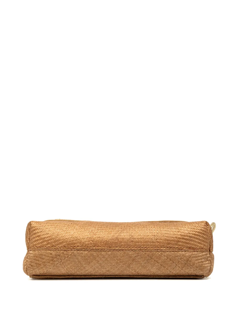 20th Century Metallic Raffia Intrecciato Shoulder Bag