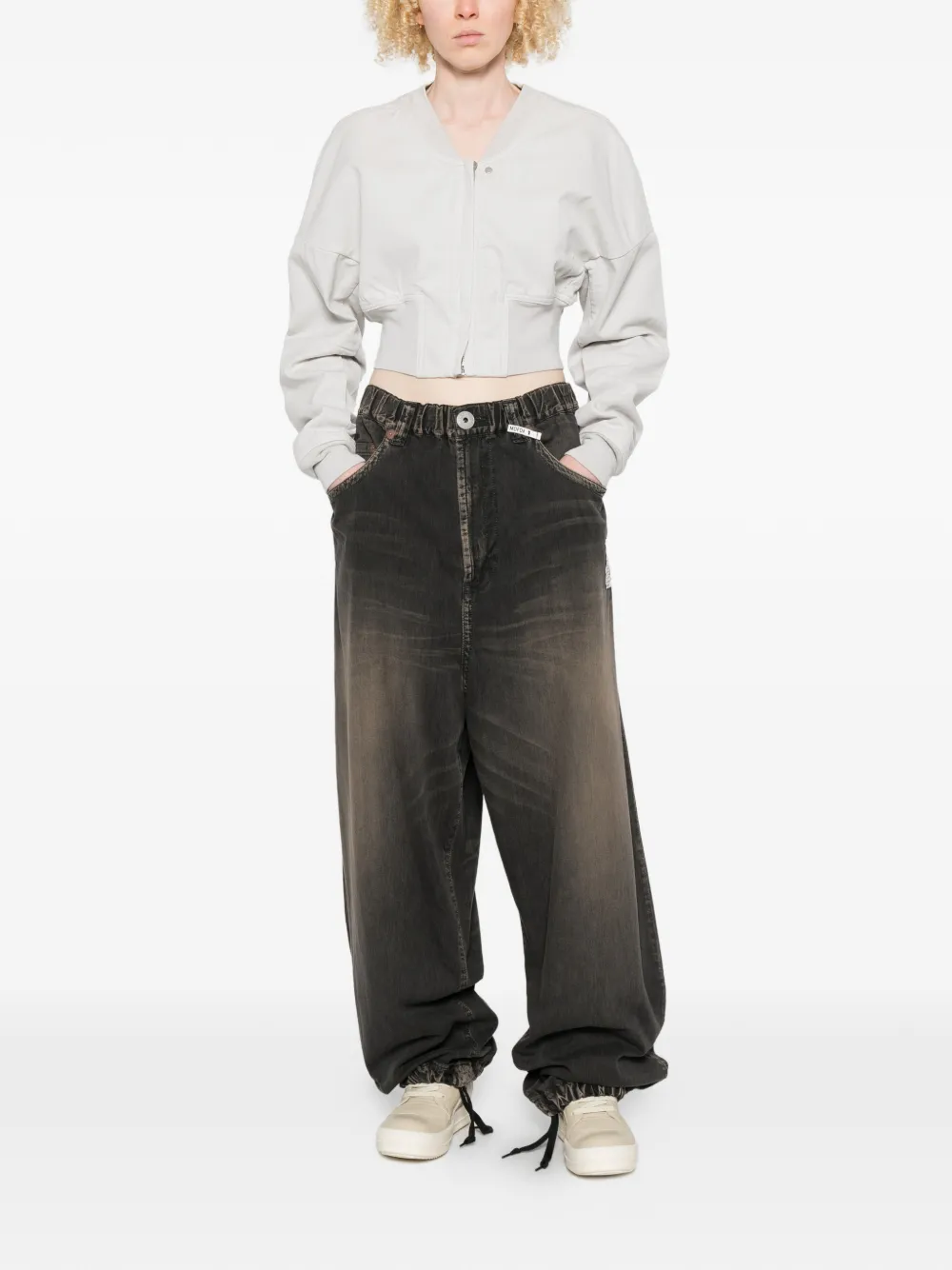  Rick Owens Drkshdw Zip-up Bomber Jacket - Neutrals 