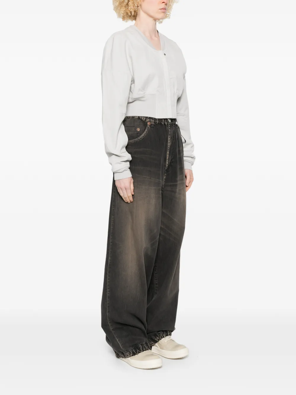  Rick Owens Drkshdw Zip-up Bomber Jacket - Neutrals 