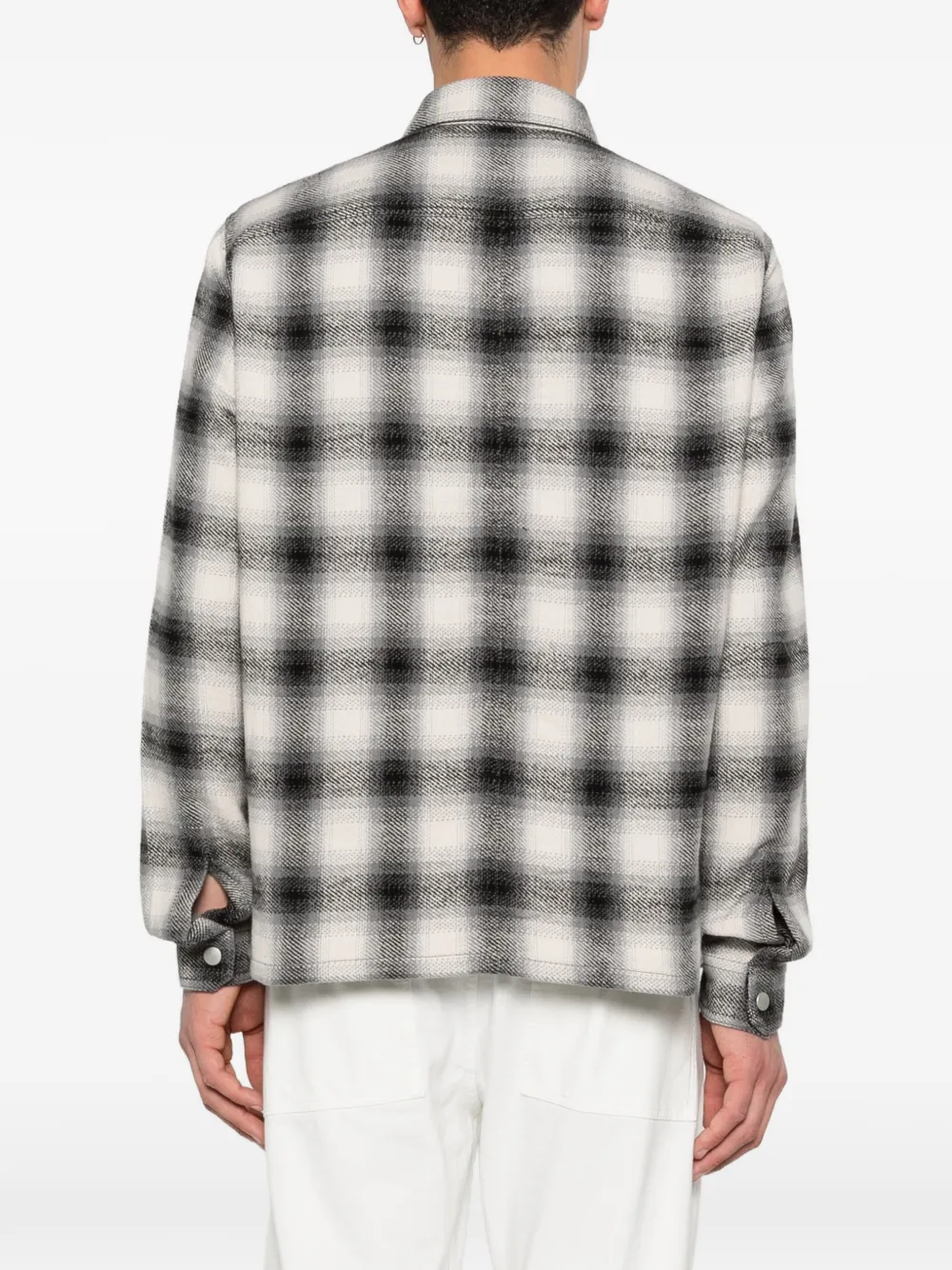 Rick Owens DRKSHDW Cropped geruit shirtjack Grijs