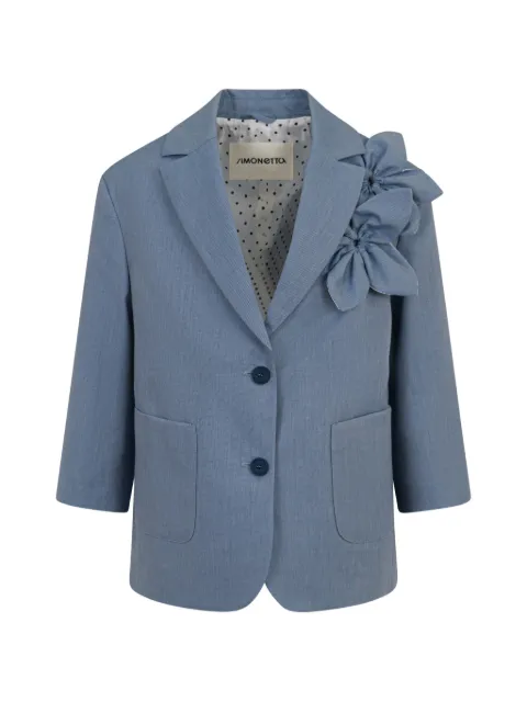 Simonetta floral-detail blazer