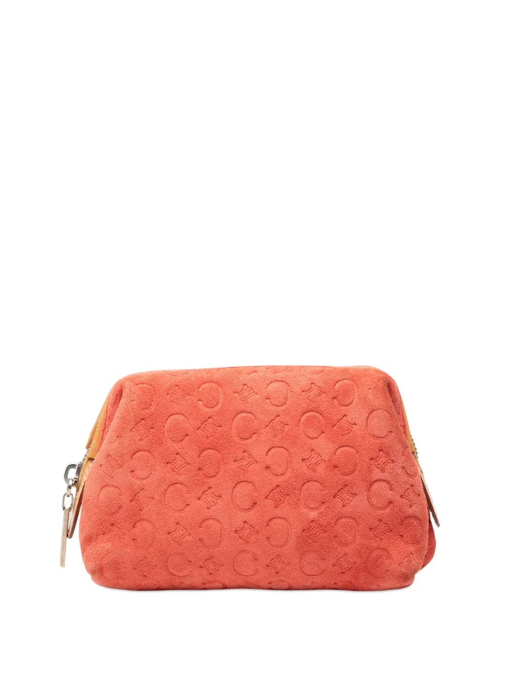 Celine Pre-Owned 2000 C Macadam Suede pouch - Arancione