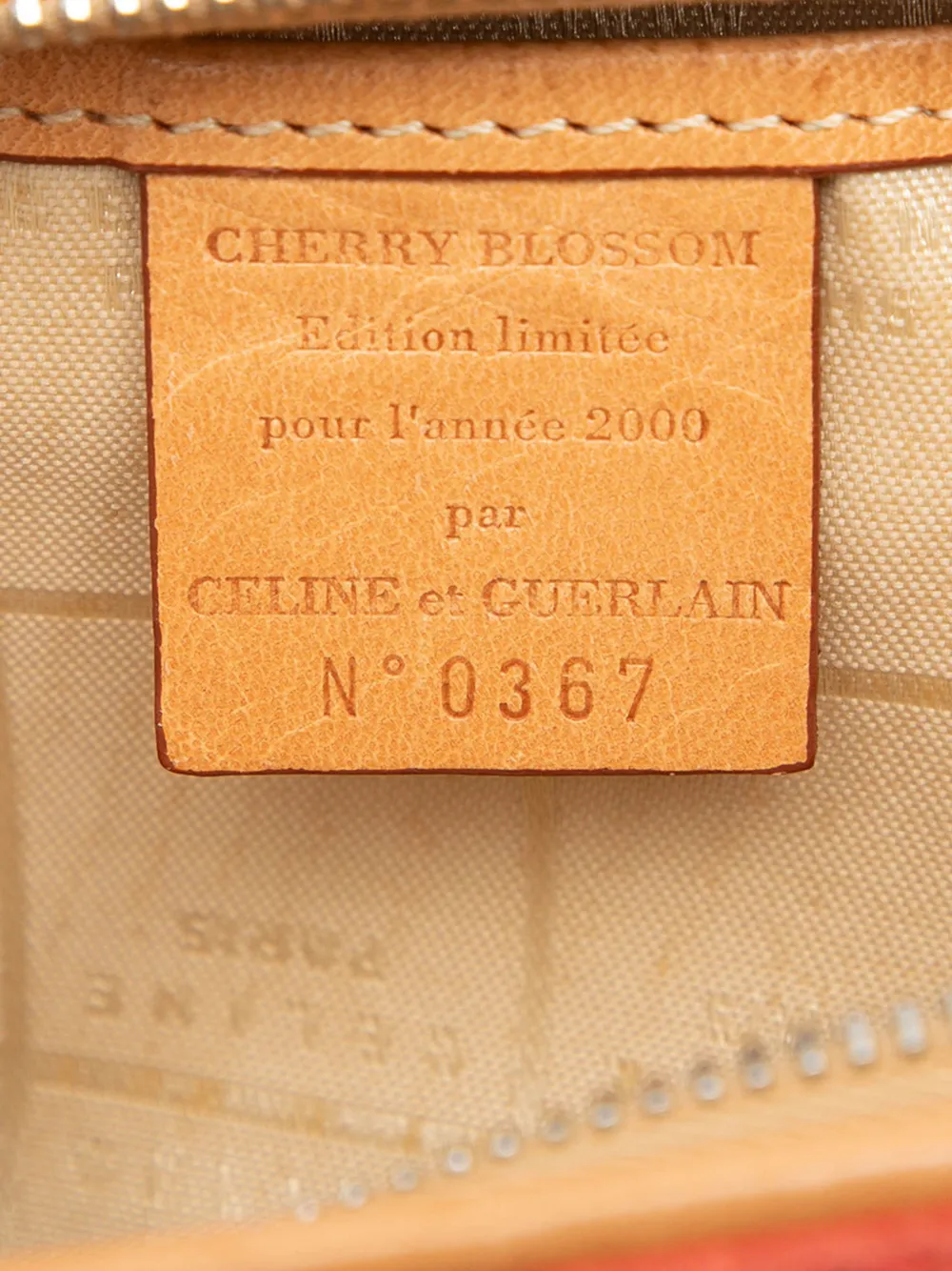 Celine Pre-owned 2000 C Macadam Suede Pouch in Orange, view 5