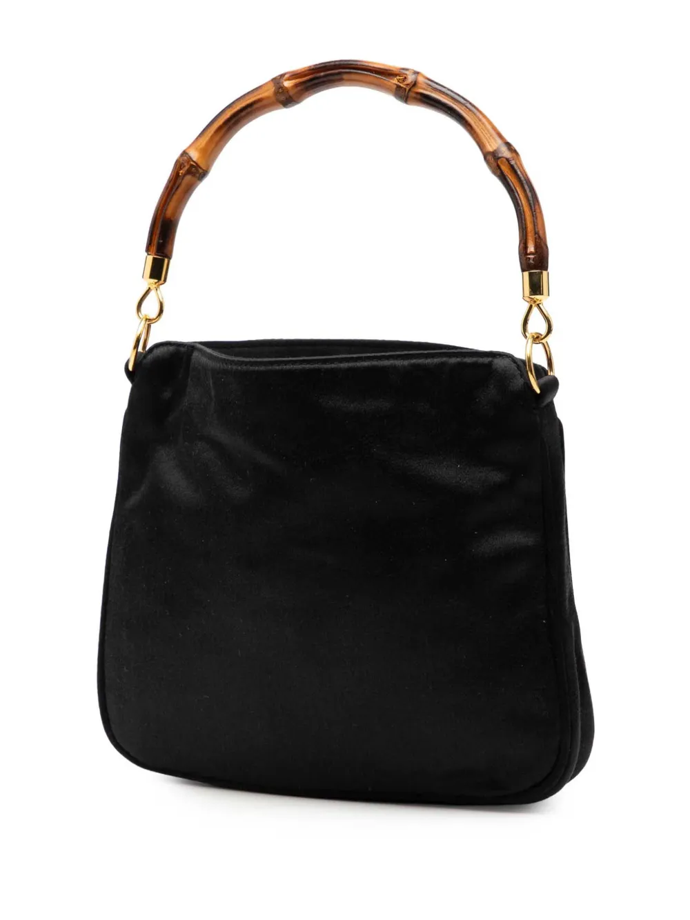 20th Century Bamboo Satin Satchel