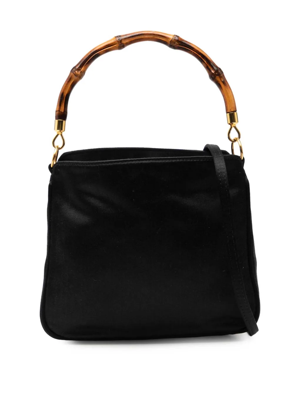Gucci Pre-Owned 20th Century Bamboo Satin satchel - Nero