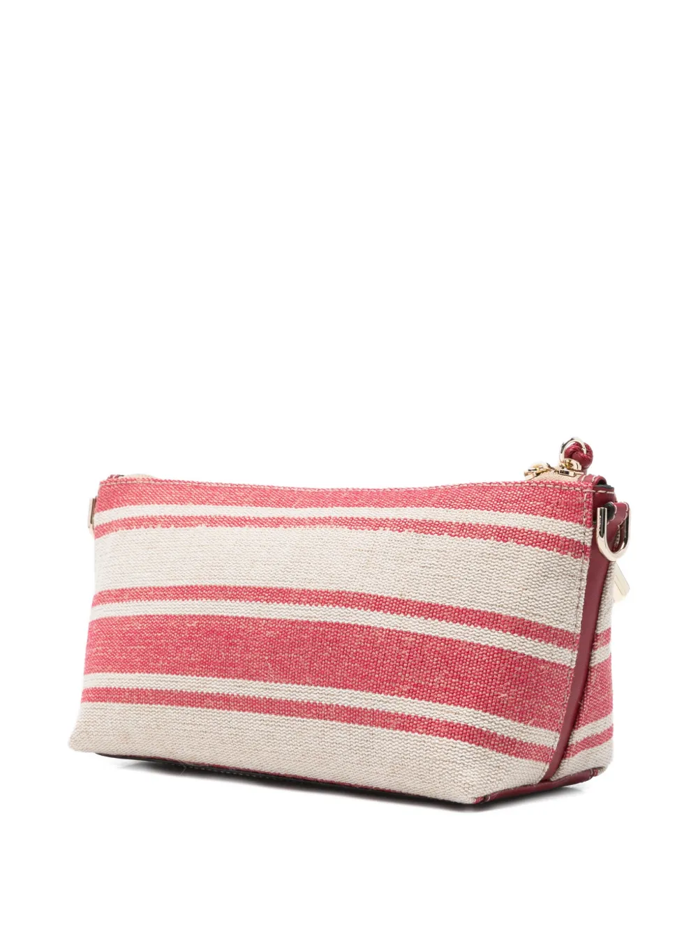 Striped Padlock Shoulder Bag