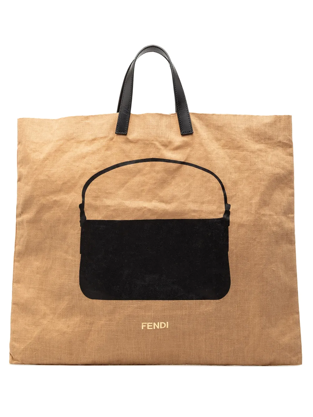 Fendi Pre-Owned 2010-2026 Hemp Silhouette Baguette tote bag - Marrone