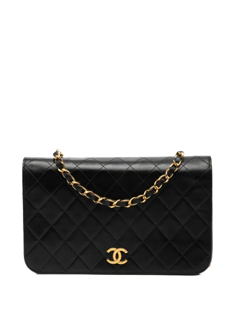 CHANEL Pre-Owned 1997-1999 CC Quilted Lambskin Full Single Flap crossbody bag