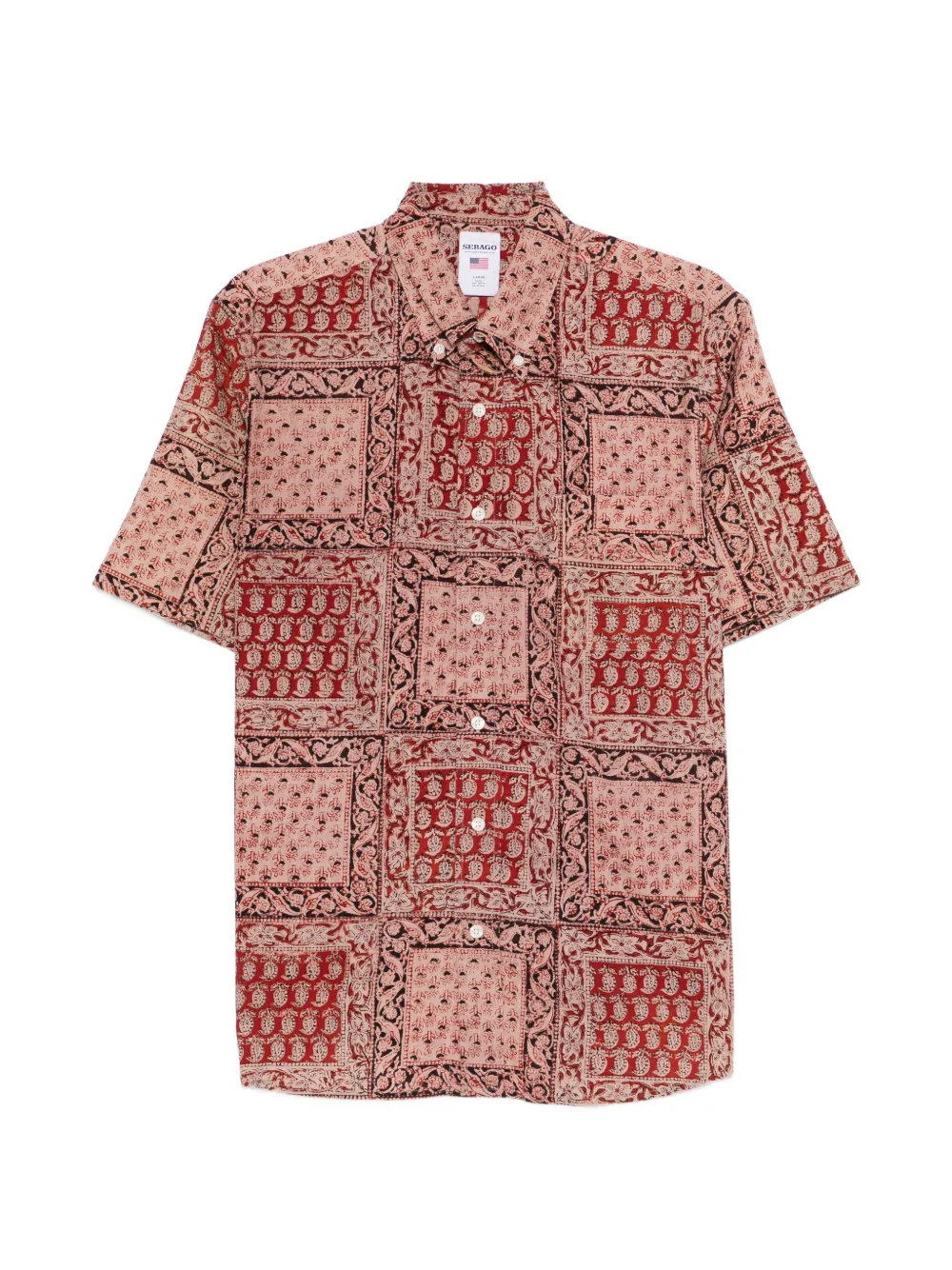 Sebago Crossriver paisley-print shirt - Rosso
