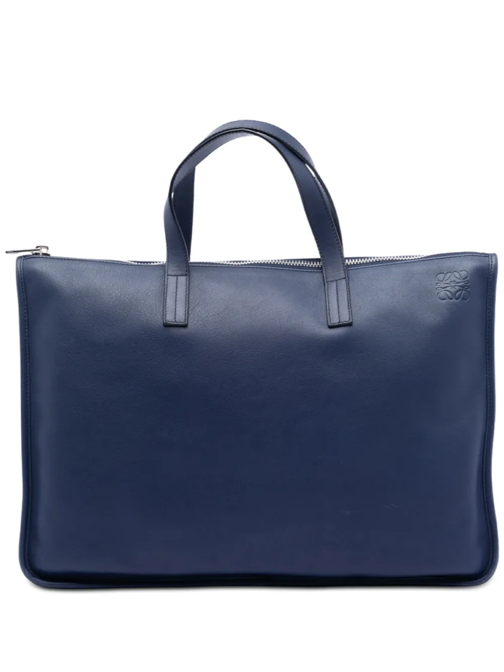 Loewe Pre-Owned 2014 Leather Anagram Toledo Briefcase business bag - Blu