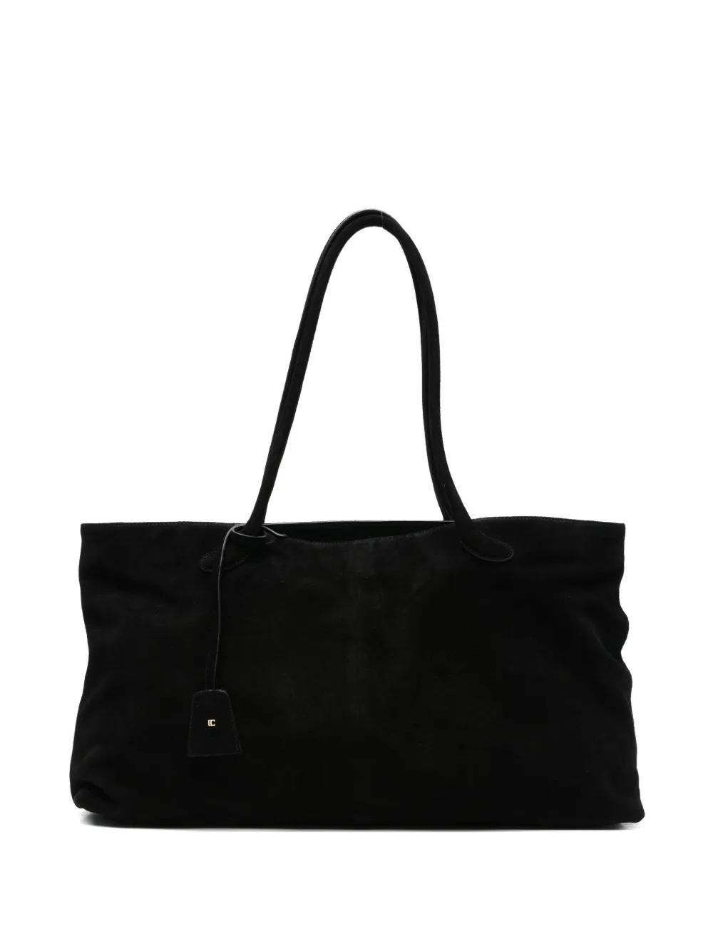 Low Classic Haricot suede shoulder bag - Nero