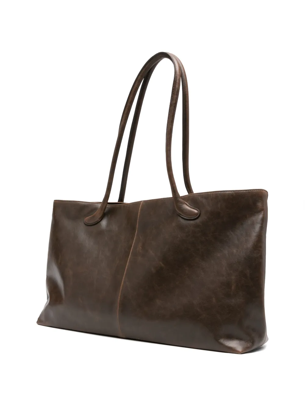  Low Classic Haricot Leather Shoulder Bag - Brown 