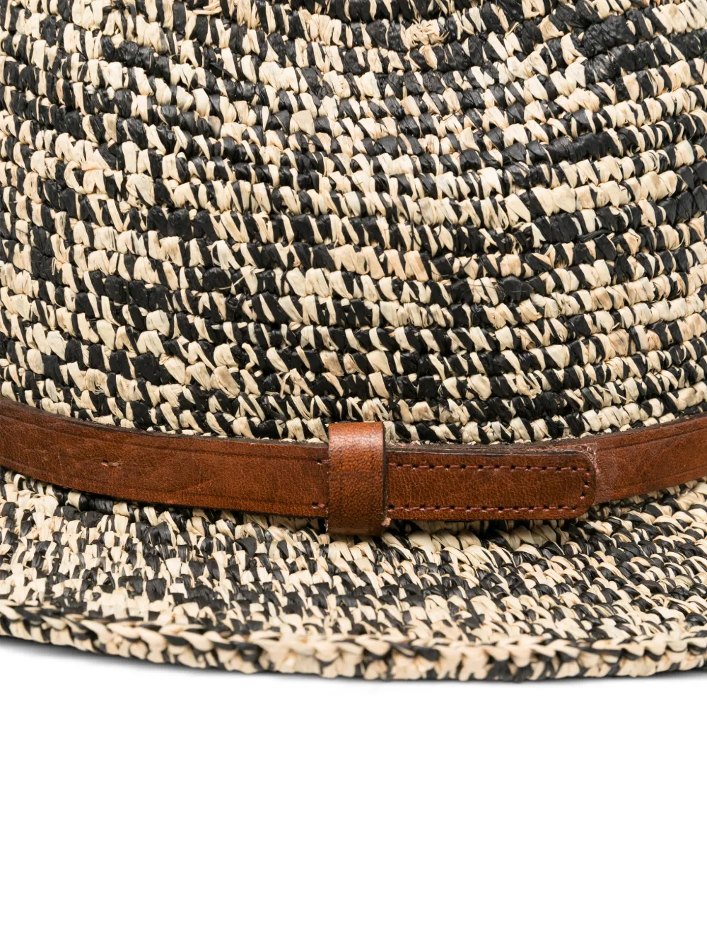  Ibeliv Two-tone Raffia Hat - Neutrals 