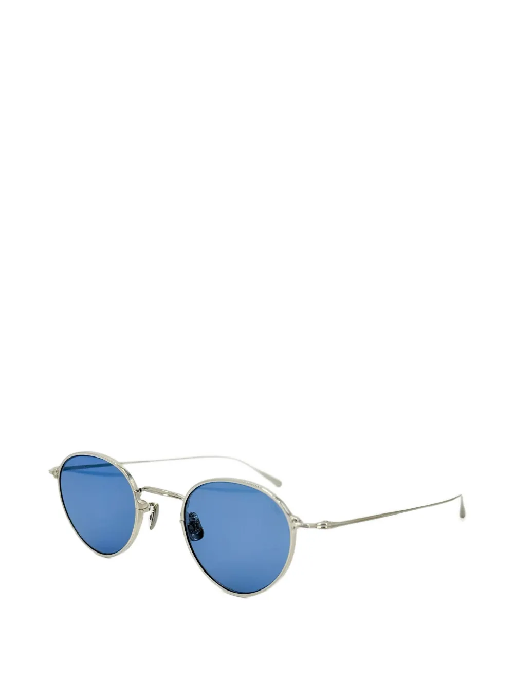 Eyevan7285 Zonnebril met rond montuur Zilver