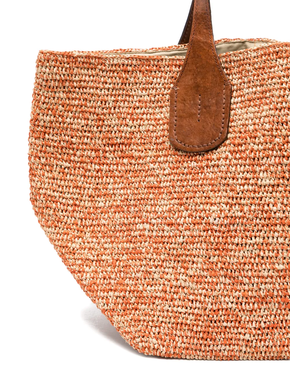 IBELIV Tokyo raffia shopper Oranje