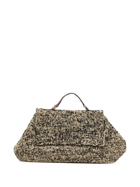 IBELIV Lahady raffia top handle tote bag