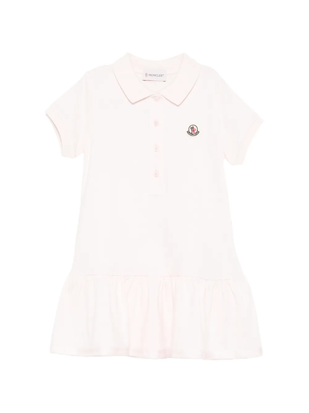 Moncler Enfant Polojurk met ruches Roze