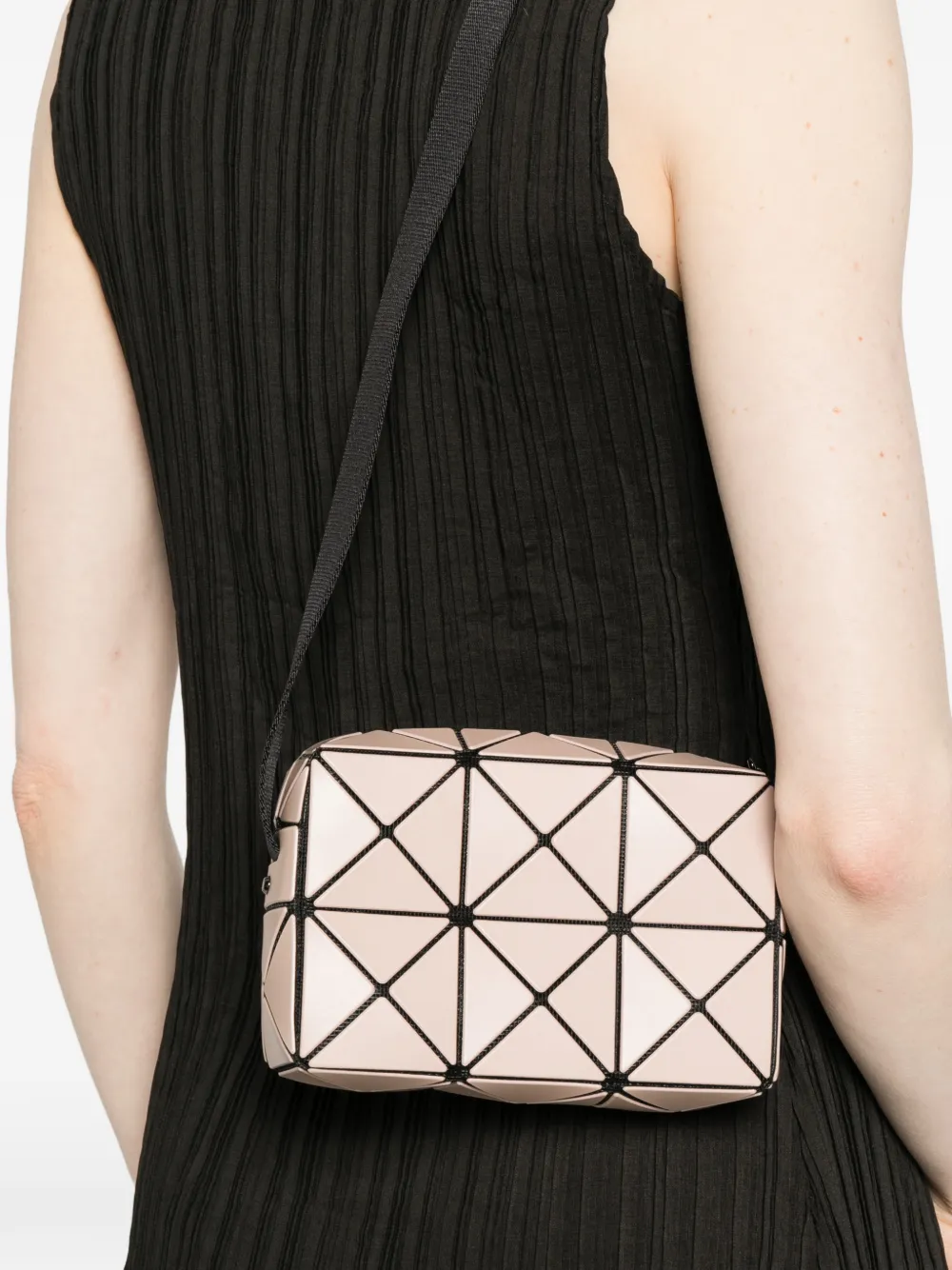  Bao Bao Issey Miyake Geometric-print Mini Bag - Neutrals 