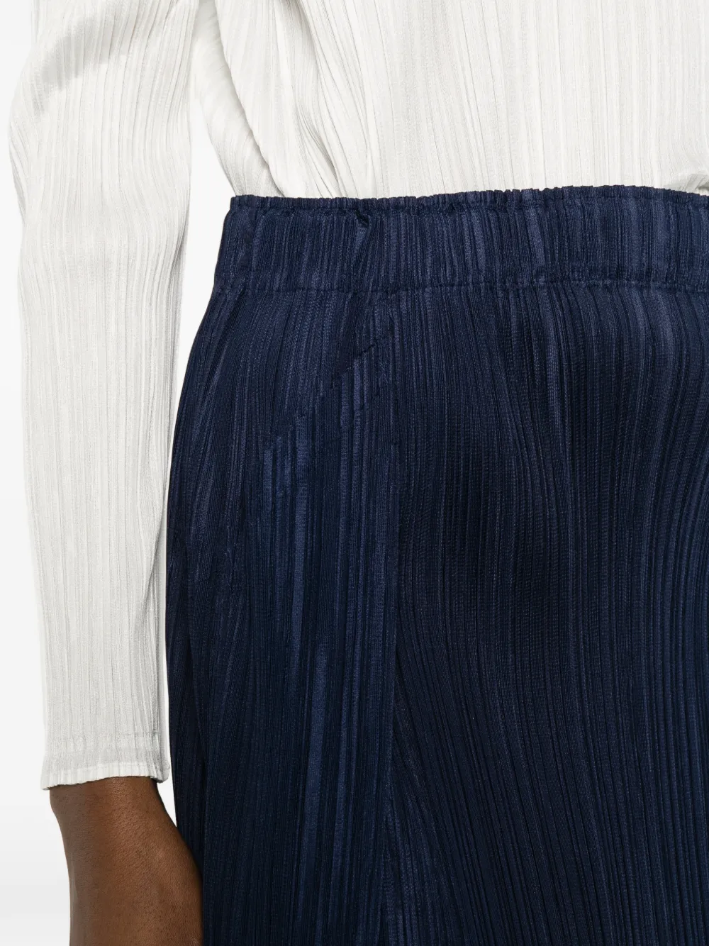 Pleats Please Issey Miyake Midi-plooirok Blauw