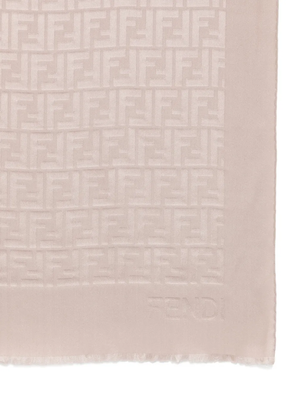  Fendi Bufanda Rectangular Con Logo - Neutro 