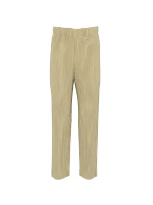 Homme Plissé Issey Miyake プリーツ テーパードパンツ | ブラック
