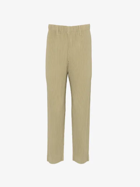 Homme Plissé Issey Miyake pantalon fuselé à taille ceinturée