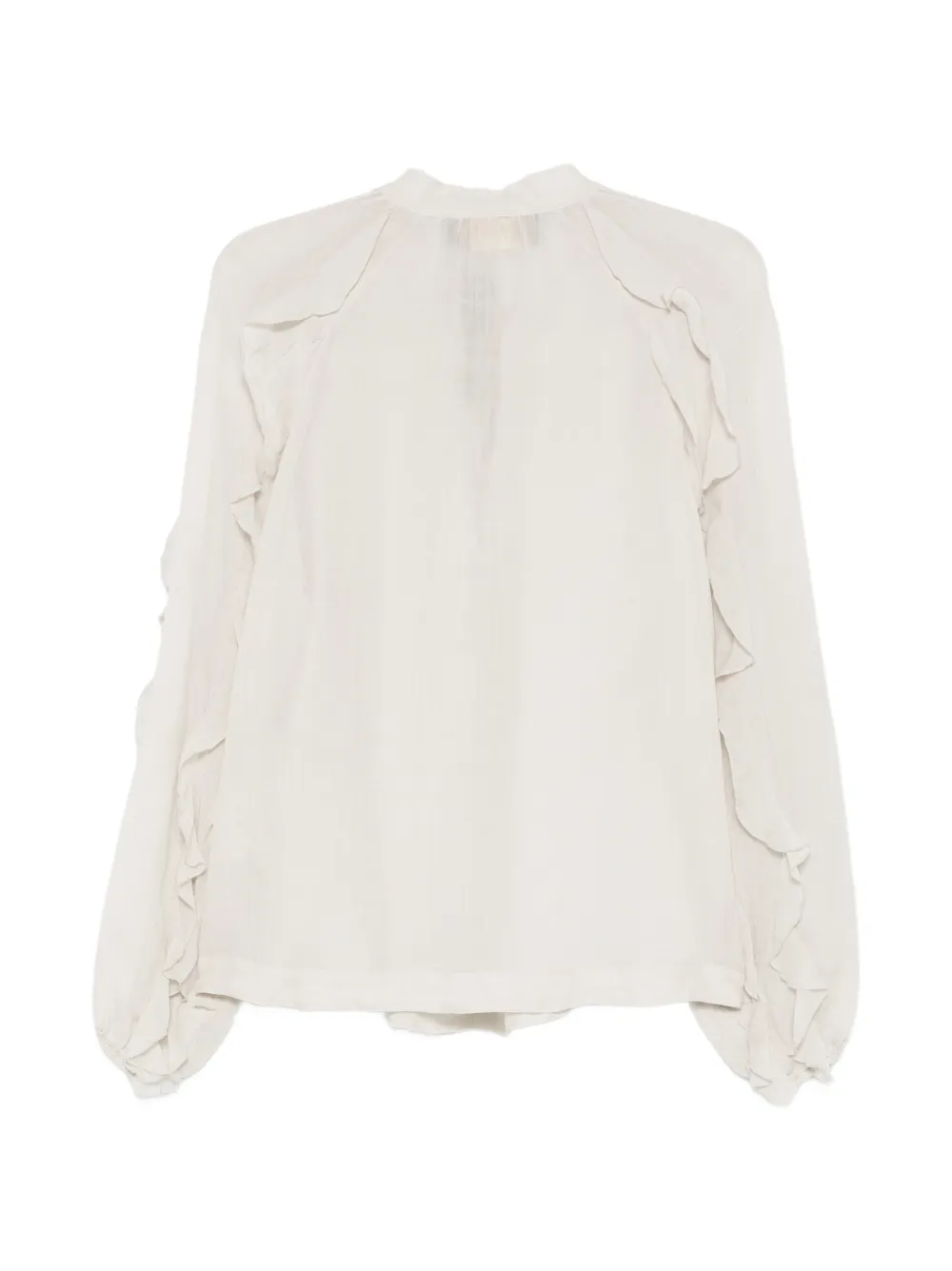  Bazar Deluxe Ruffled Shirt - Neutrals 