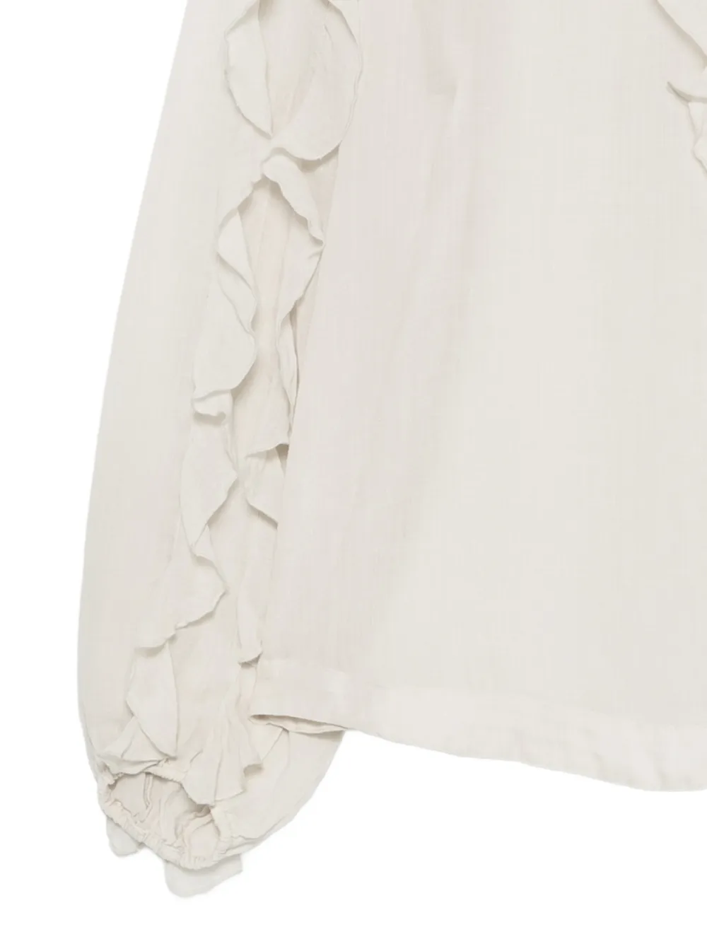  Bazar Deluxe Ruffled Shirt - Neutrals 