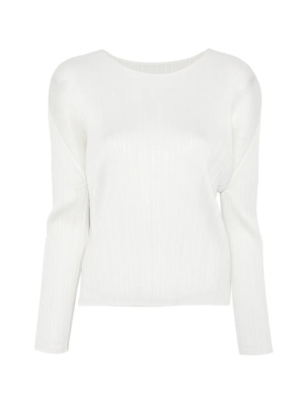 Pleats Please Issey Miyake pleated top - Bianco