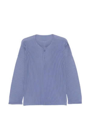 Homme Plissé Issey Miyake ハーフジップ Tシャツ | グリーン