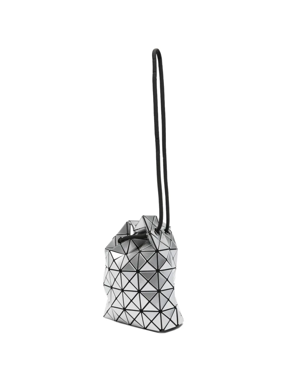 Bao Issey Miyake Shopper met geometrische print en trekkoord Zilver