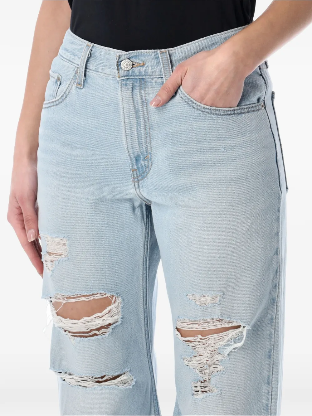 Levi's Loose Boot Denim Trousers In Blue