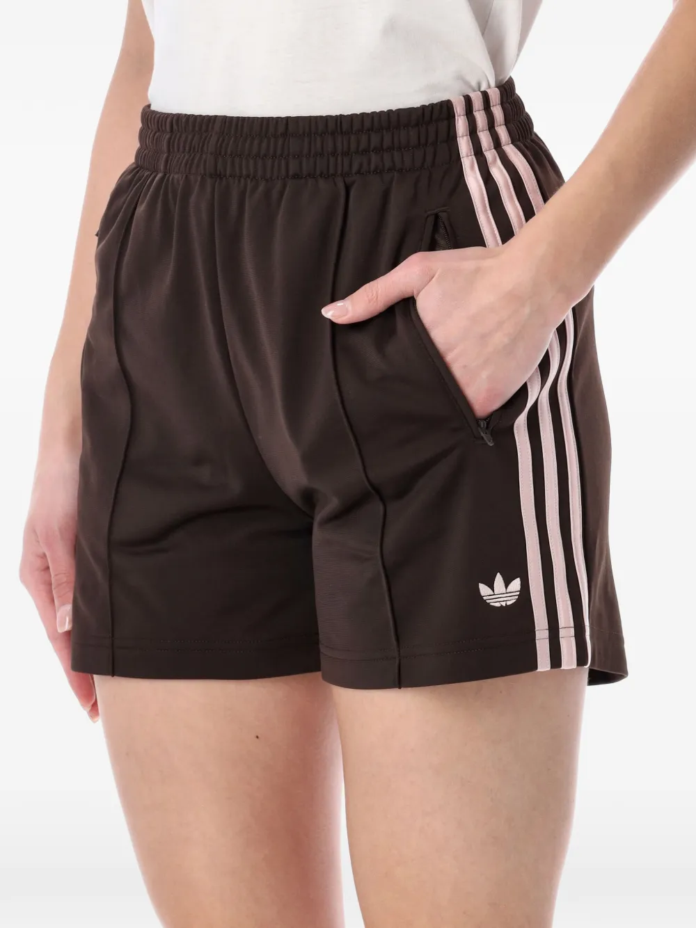  Adidas Firebird Shorts - Brown 