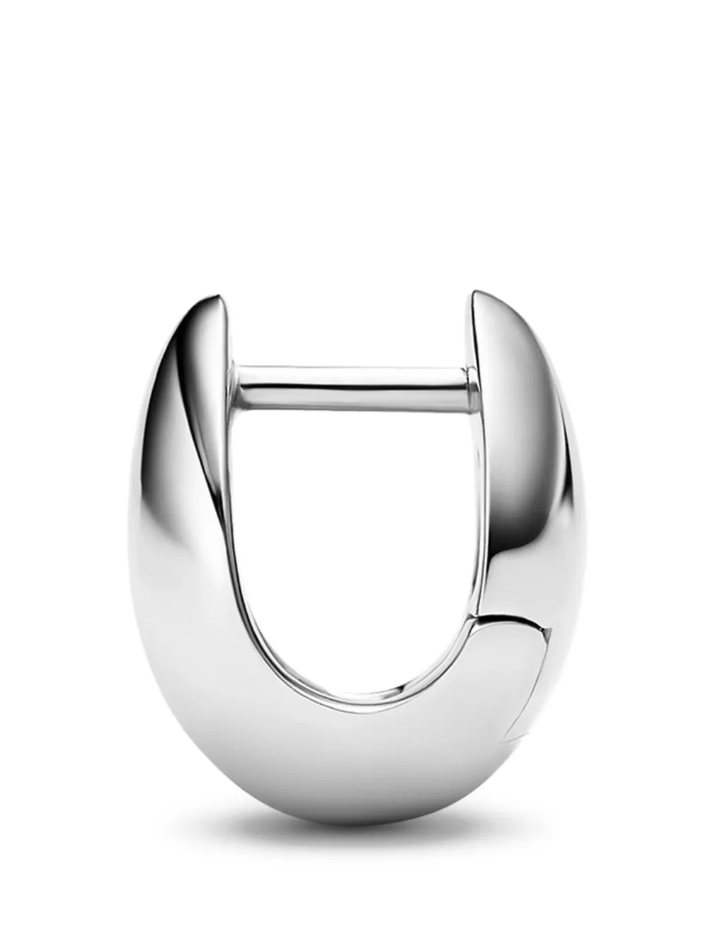  Maria Black Finney Huggie Earrings - Silver 