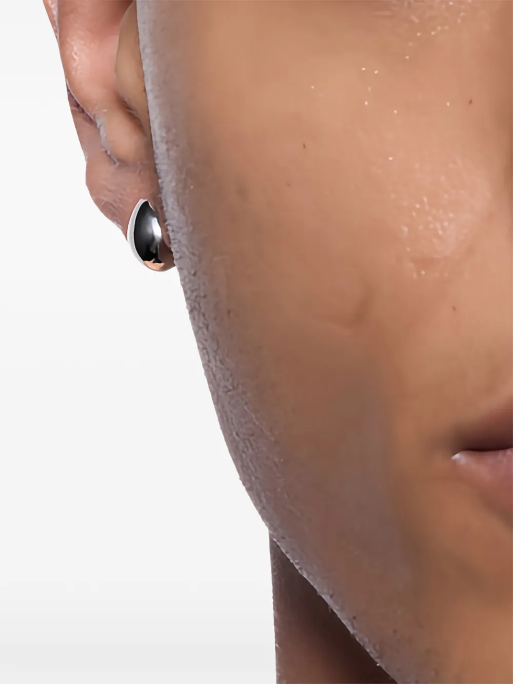  Maria Black Finney Huggie Earrings - Silver 