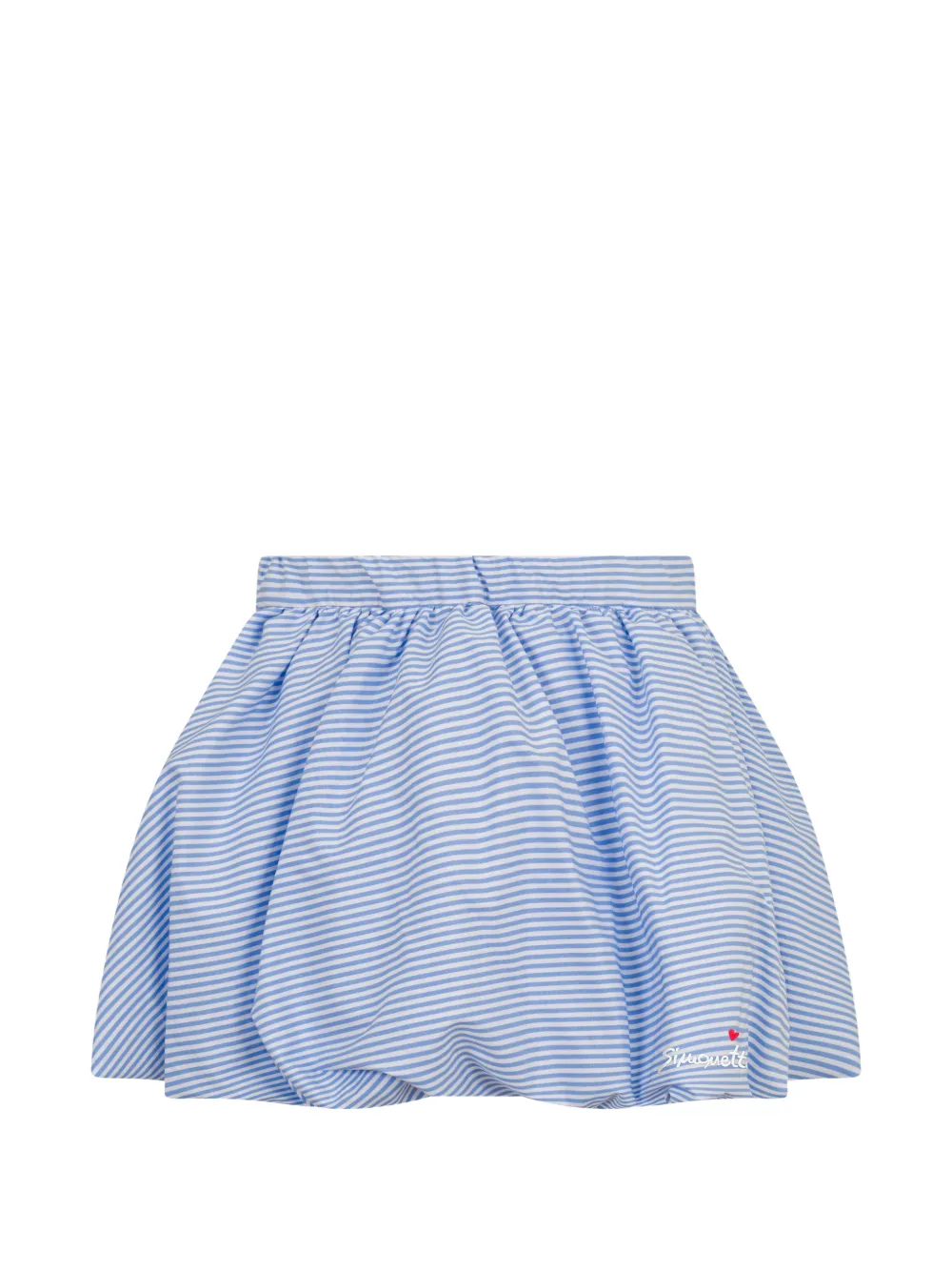Simonetta Kids' Striped Gathered Skirt In Blue