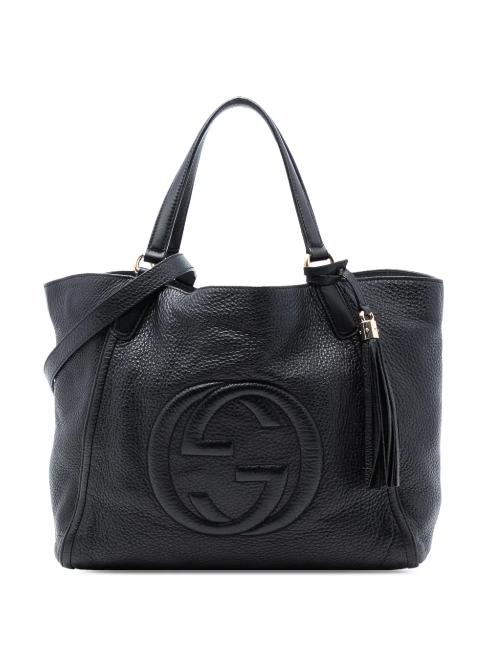 Gucci Pre-Owned 2016-2025 Medium Leather Soho Cellarius Tote satchel - Nero