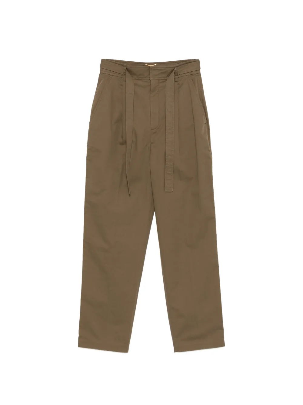 Saint Laurent belted trousers - Green