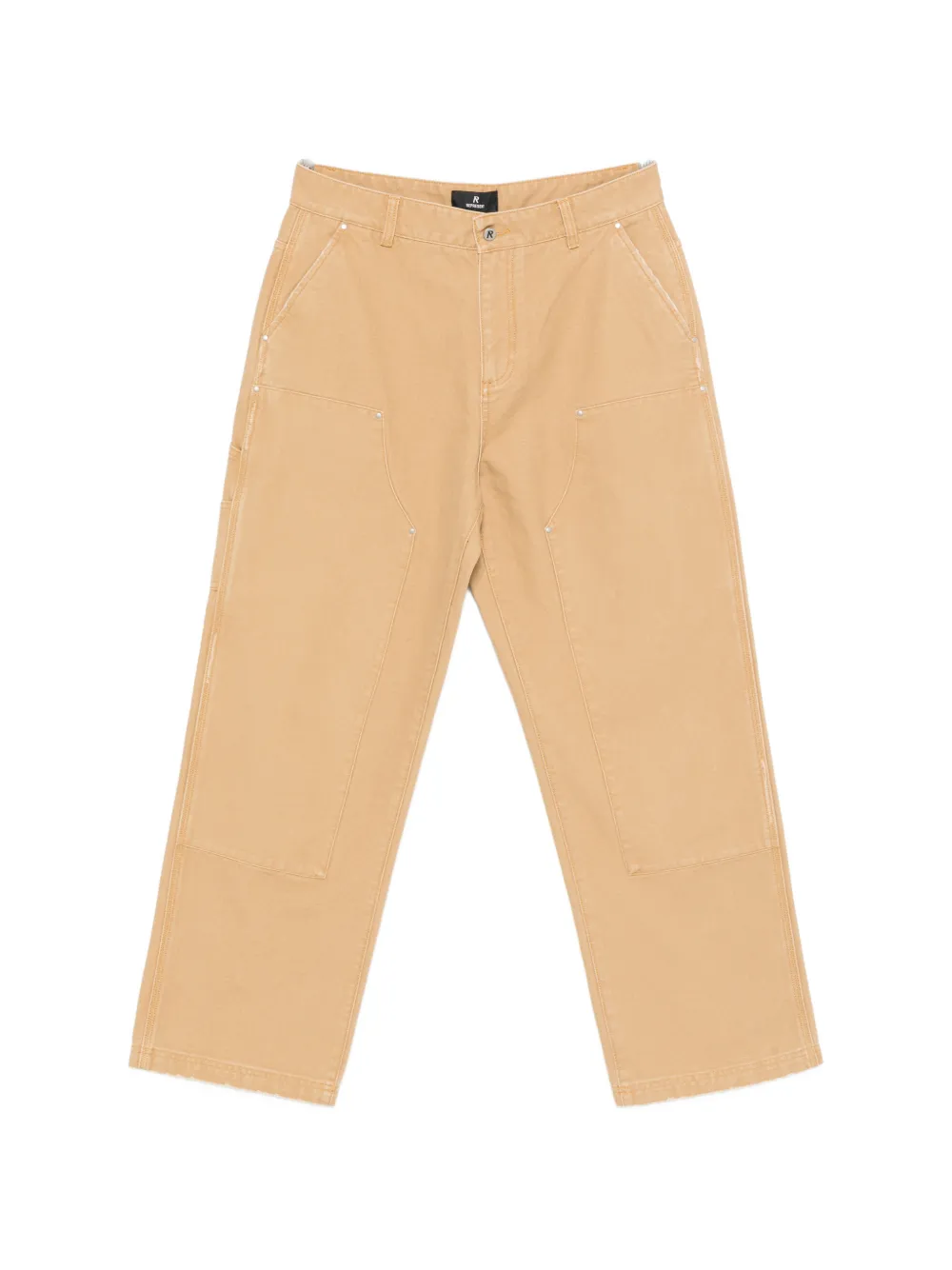 Represent studded panel trousers | Neutrals | Image 1