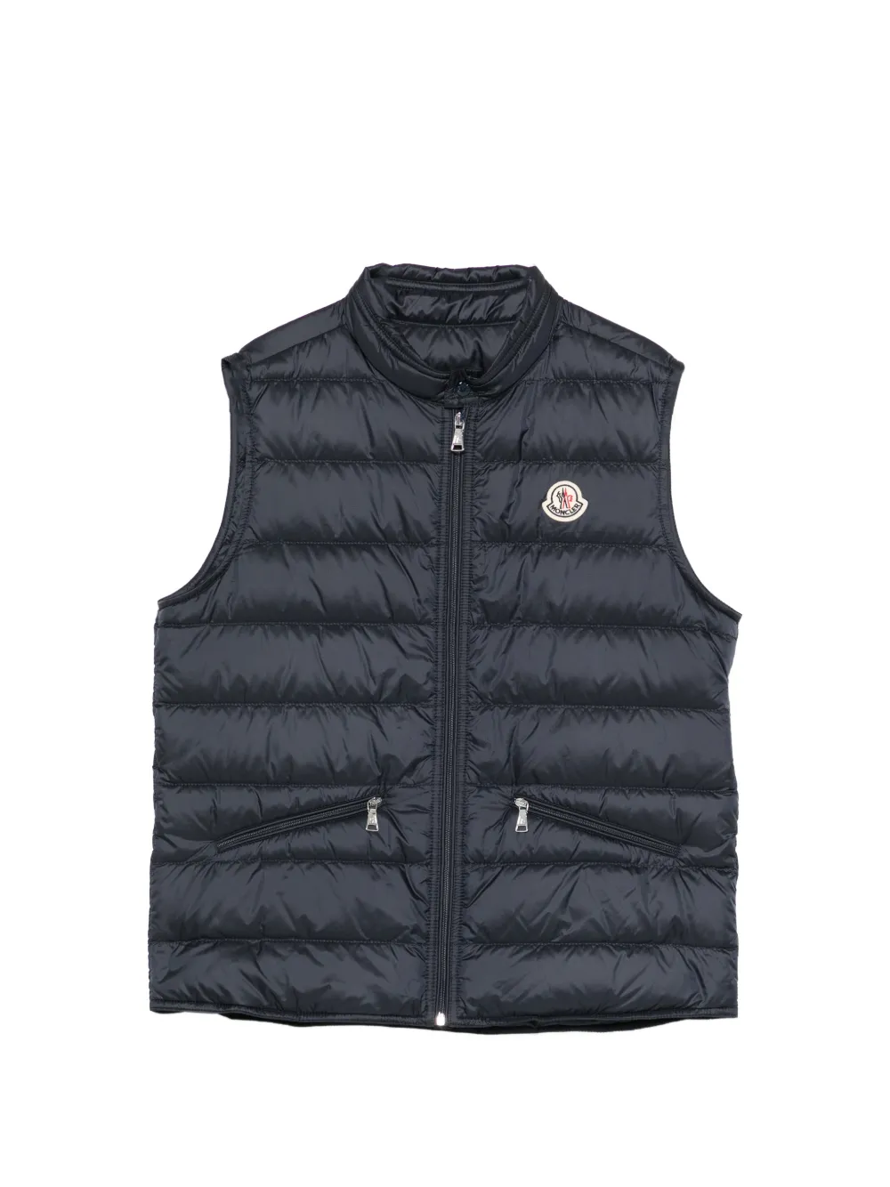 Moncler Enfant Bodywarmer met logopatch Blauw