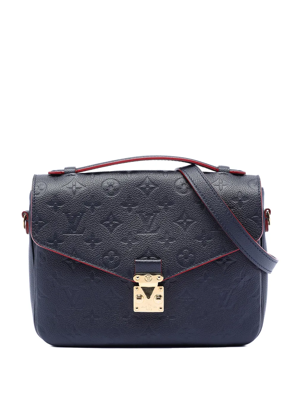 Louis Vuitton Pre-Owned 2017 Monogram Empreinte Pochette Metis satchel - Blu